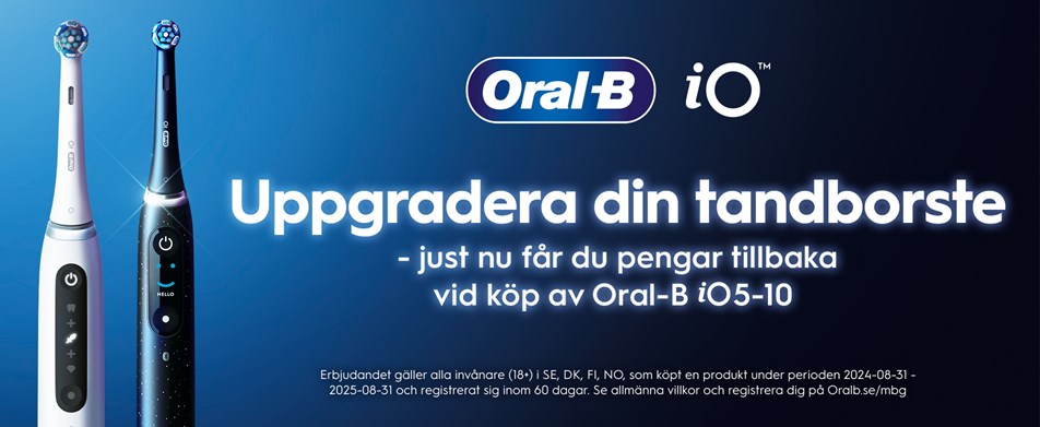 Just Nu får du pengar tillbaka vid köp av Oral-B iO7-10