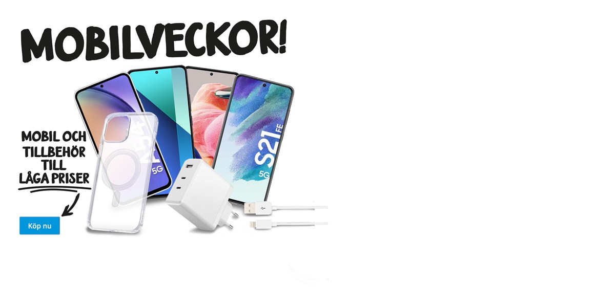 Mobilveckor! Mobil och tillbehör till låga priser.