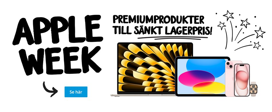 Apple Week. Premiumprodukter till sänkt lagerpris.