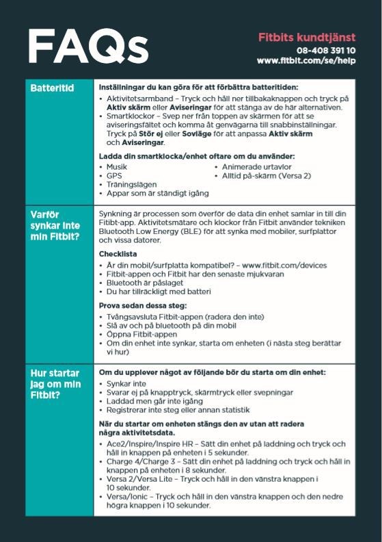 Fitbit support - NetOnNet