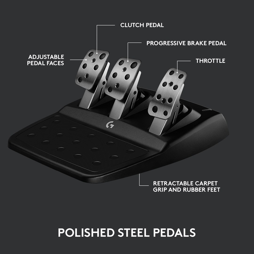 Logitech G923 Racing Wheel and Pedals for Xbox