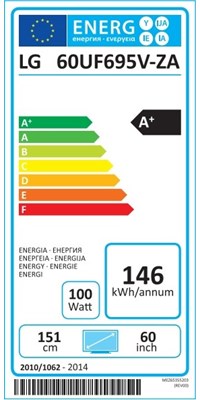 LG 60UF695V - Elegant och smart 60-tums 4K Ultra HD LED-TV