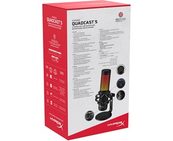 HyperX QuadCast S – RGB USB Condenser Mic - Bla... | NetOnNet