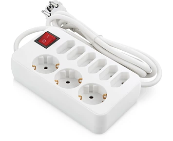 ON Extension lead 9-way with switch, 2m