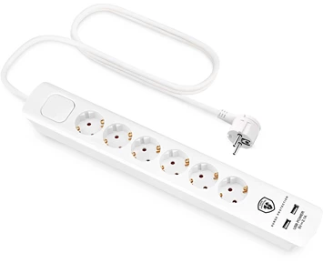 Andersson ELS 5.1 - 6 way with switch, USB 5V 2.1A, 1,5m