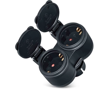 Andersson Splitter Plug 2 way, Outdoor, Grounded EU