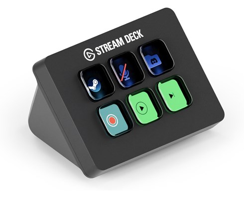 Stream Deck Mini med 6 programmerbara knappar