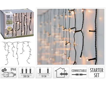 Others Startset Icicle 100 LED Warm