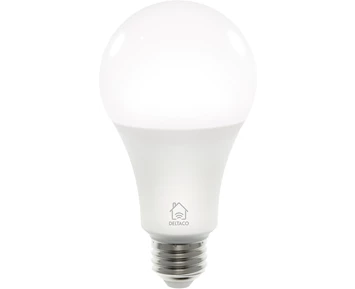 Deltaco Smart E27 Vit, WiFi, 9W, 2700K-6500K, dimbar