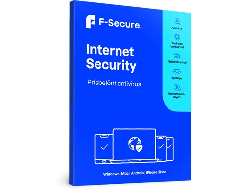 F-Secure Internet Security (1 year, 5 devices) Attach | NetOnNet