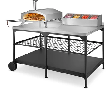 Austin and Barbeque AABQ - Trolley Pizza Table
