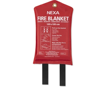 Nexa FB-120 RM Brandfilt Silikon Röd 120x120 cm
