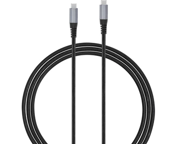 Andersson USB-C - USB-C 3.2 PD100W Braided Black/Space Gray 3m