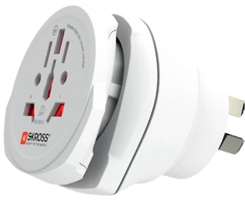 SKROSS Combo Travel adapter for travellers to Australia China