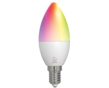 Deltaco Smart E14 RGB, WiFi, 4,9W, C37, dimbar