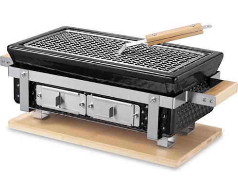 Keramisk bordsgrill i japansk stil