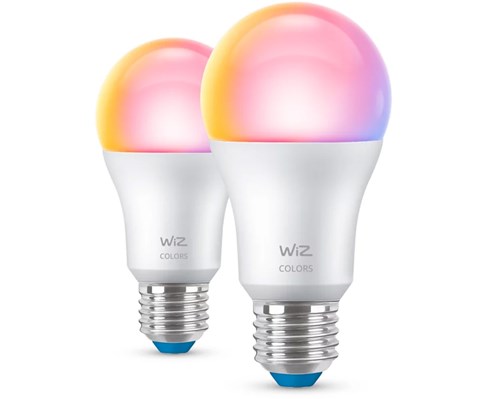2-pack smart WiFi RGB LED-lampa E27