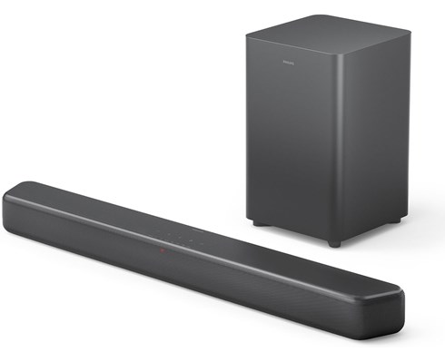 Soundbar med 2.1-kanalsljud och trådlös subwoofer