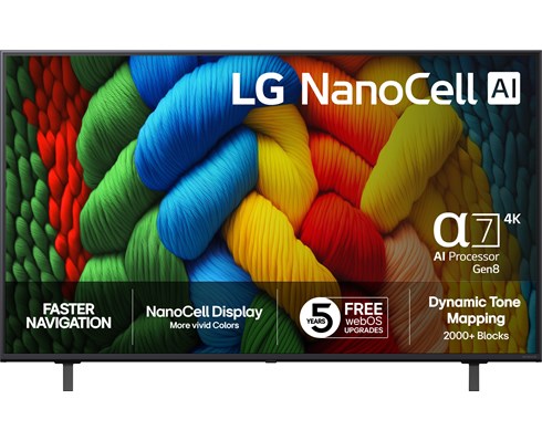LG 50" 4K NanoCell-TV med levande bildkvalitet