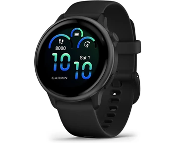 Garmin Vivoactive 6 AMOLED Smartwatch, Black/Slate