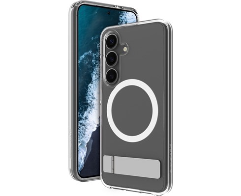 Stötdämpande mobilskal med ställ till Galaxy S25