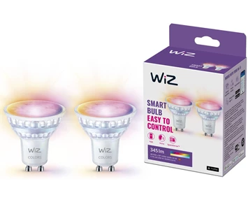WIZ Wi-Fi BLE 50W GU10 GLASS 922-65 RGB 2PK