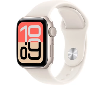Apple Watch SE 3 GPS 40mm Starlight Aluminium Case with Starlight Sport Band - S/M