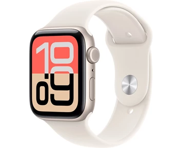 Watch SE 3 GPS + Cellular 44mm Starlight Aluminium Case with Starlight Sport Band - S/M