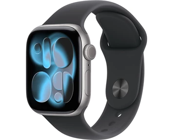Watch Series 11 GPS 42mm Space Grey Aluminium Case with Black Sport Band - S/M