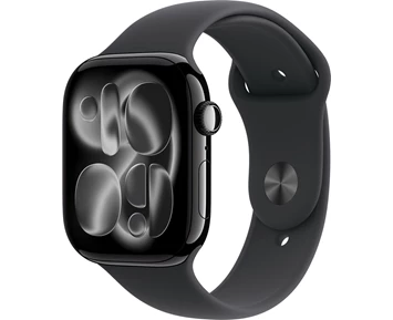 Watch Series 11 GPS 46mm Jet Black Aluminium Case with Black Sport Band - S/M