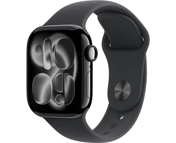 Watch Series 11 GPS 42mm Jet Black Aluminium Case with Black Sport Band - M/L
