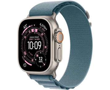 Watch Ultra 3 GPS + Cellular 49mm Natural Titanium Case with Light Blue Alpine Loop - Small