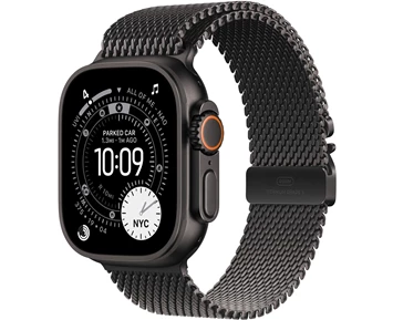 Watch Ultra 3 GPS + Cellular 49mm Black Titanium Case with Black Titanium Milanese Loop - Medium