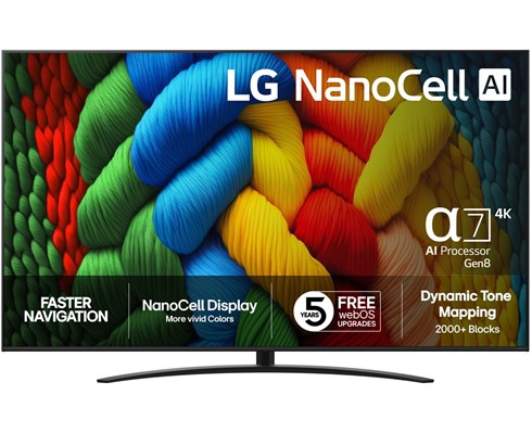 LG 86" 4K NanoCell-TV med AI-förbättrad ljud och bild