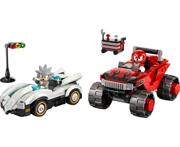 LEGO Sonic Silvers bil mot Knuckles monstertruck