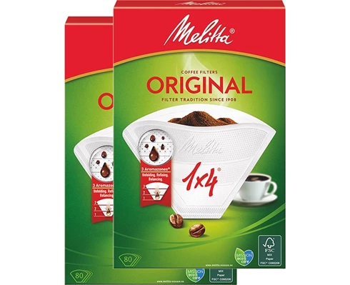 Paket med två 80-pack kaffefilter