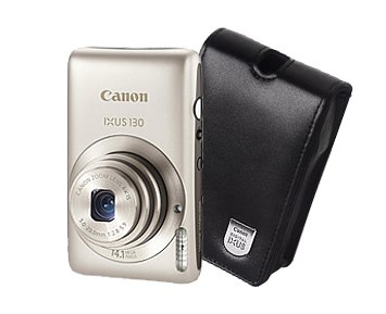 Canon IXUS 130 Silver + DCC-60 + 8GB | NetOnNet