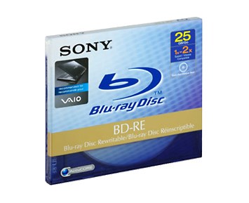 Sony Disque Réinscriptible Blu Ray JC unitaire 25 Go BNE25BS2 