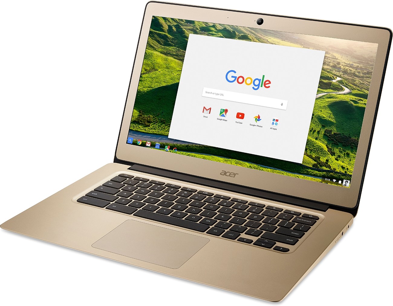 14 Acer Chromebook Med Chassi Av Aluminium