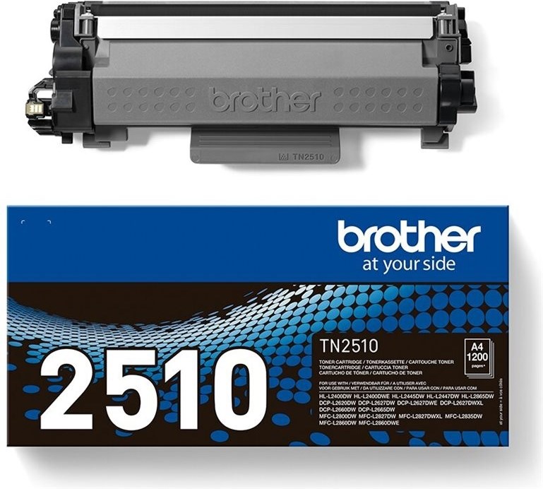 Cartouche Toner Brother TN-2510 Noir - Original, 1200 Pages | Pour Imprimantes Brother
