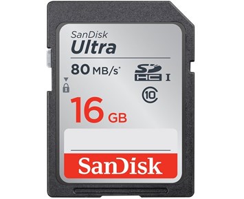 SanDisk SDHC Ultra 16GB 80MB/s UHS-I C