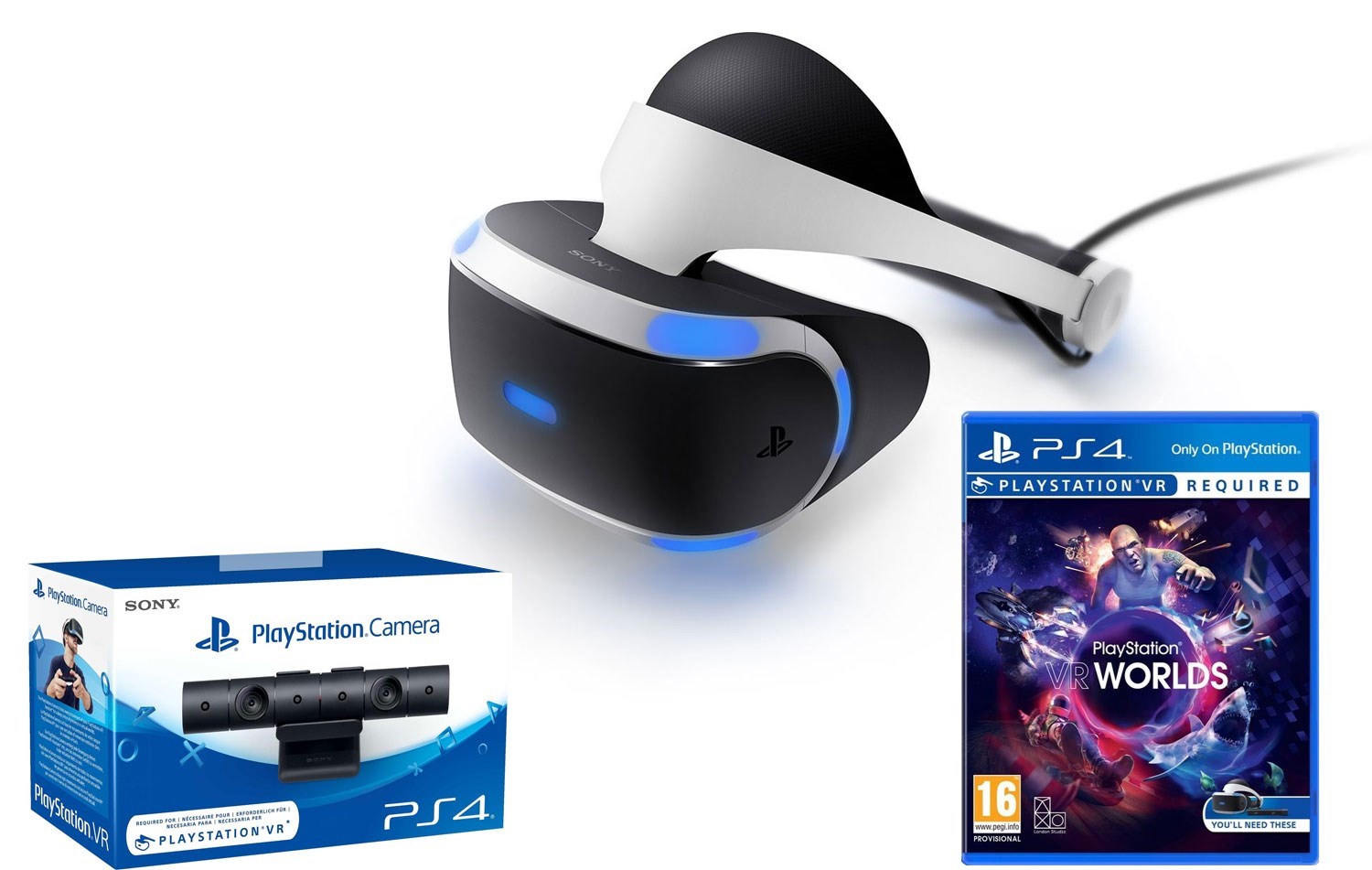 Sony Sony PS4 VR + Camera + VRWorld Sony Playstation 4 VRglasögon