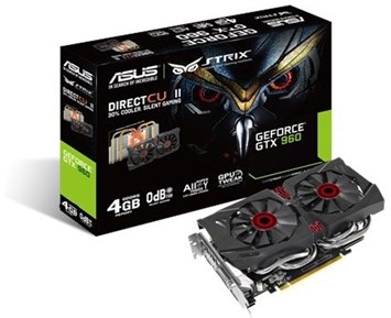 Asus Geforce Gtx 960 Strix 4gb Maktigt Grafikkort Med Effektiv Kylning Och Tysta Flaktar
