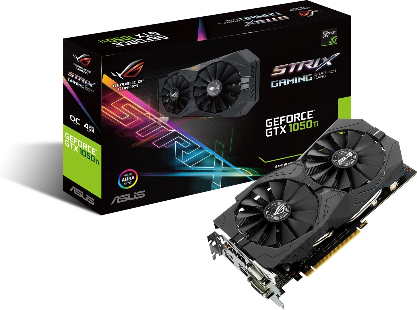 ASUS GeForce GTX1050TI Strix OC 4GB NVIDIA GeForce GTX1050 Ti Strix 4