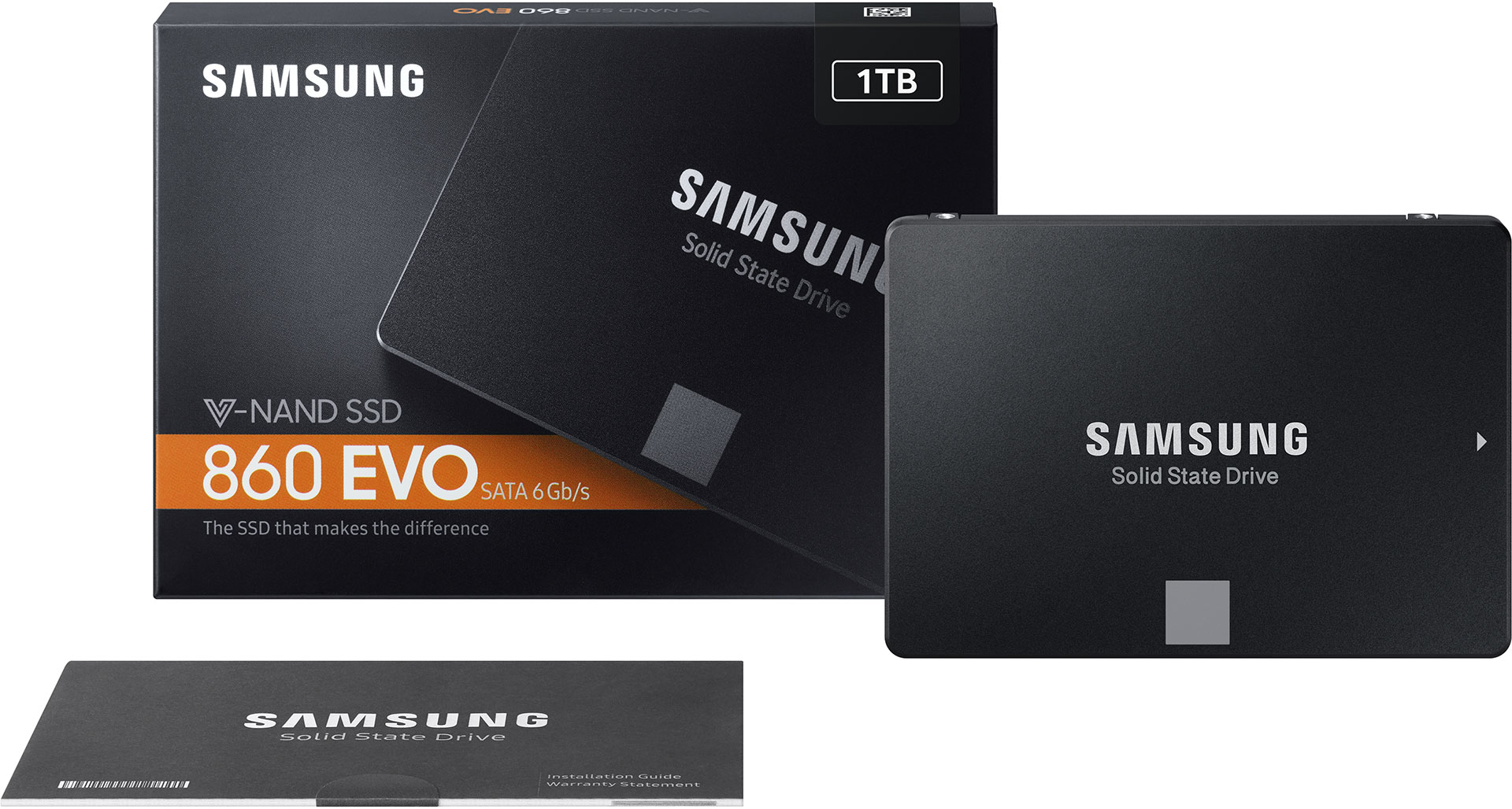 Samsung 860 EVO Series 1TB - 1 TB SSD-disk med 550 MB/s läshastighet