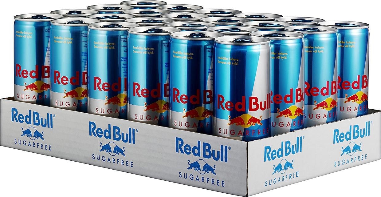 Red Bull Red Bull sockerfritt x 24st - Red Bull sockerfri - helt flak