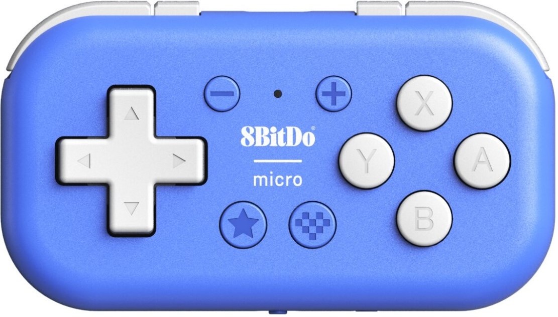 8BitDo Micro Bluetooth Gamepad Blue | NetOnNet