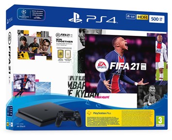 Sony PlayStation 4 500gb Black + Fifa 21