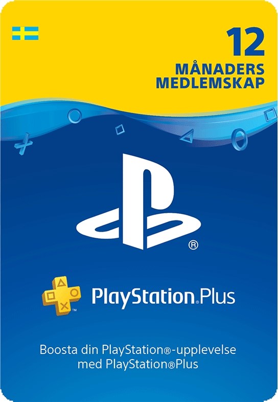 PS4 PSN Plus 12 Month SE Spela online med PlayStation Plus i 12 månader