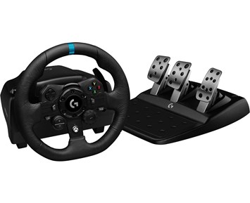Logitech G923 Racing Wheel And Pedals For Xbox One And Pc Racingratt Med Pedaler Och Trueforce Forcefeedback